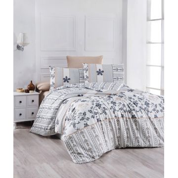 Lenjerie de pat pentru o persoana, Oak, Life Style, Bumbac Ranforce Lenjerie de pat pentru o persoana, Oak, Life Style, Bumbac Ranforce