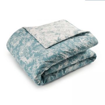 Cearceaf pentru pilota Jardin Secret Roseliere 240x220cm turcoaz Veronese