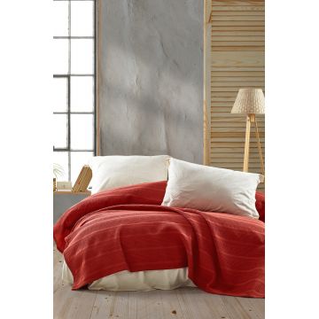 Cuvertura matlasata dubla, Leona - Red, Viaden, Bumbac