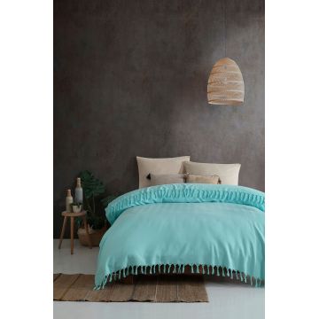 Cuvertura matlasata dubla, Sidney - Sea Green, Viaden, Bumbac;Poliester