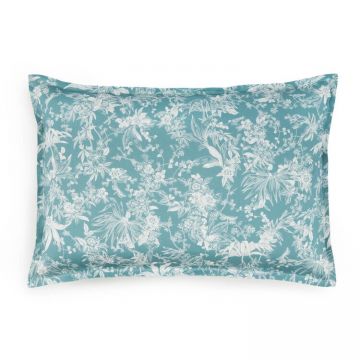 Fata de perna Jardin Secret Roseliere 50x75cm turcoaz Veronese