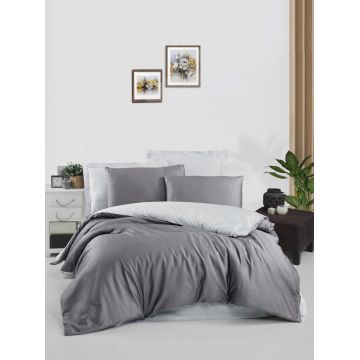 Lenjerie de pat dubla, L'essentiel Maison, Grey, Gri