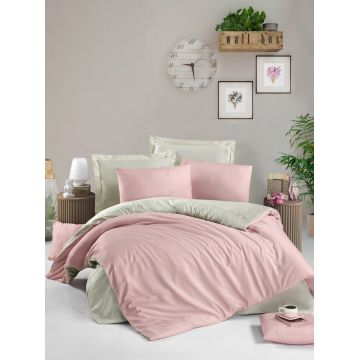 Lenjerie de pat dubla, L'essentiel Maison, Powder, Pulbere / Bej