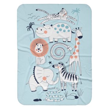 Pătură pentru copii albastră 85x125 cm – OYO kids