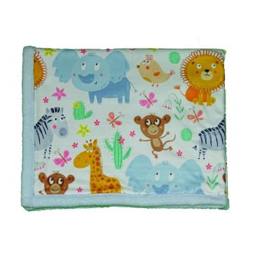 Pătură pentru copii albastru-deschis 80x100 cm – OYO kids