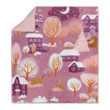 Pătură pentru copii roz 80x100 cm – OYO kids