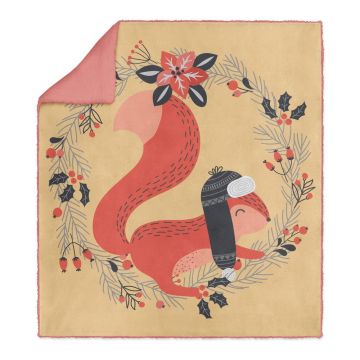Pătură pentru copii roz/bej 80x100 cm – OYO kids