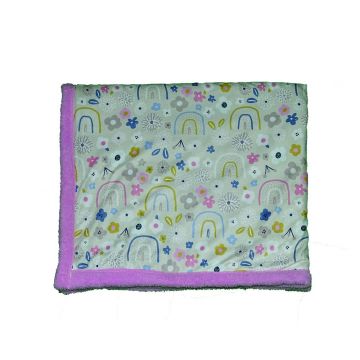 Pătură pentru copii roz/bej 80x100 cm – OYO kids