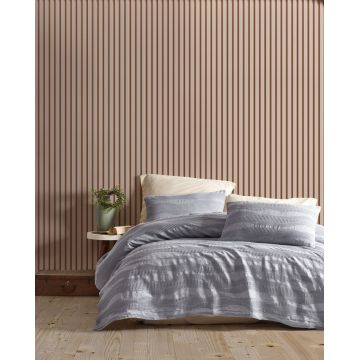 Set cuvertura pique dubla, L'essentiel Maison, Agata, Gri Set cuvertura pique dubla, L'essentiel Maison, Agata, Gri