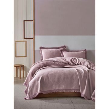 Set cuvertura pique dubla, L'essentiel Maison, Grace, Lila Set cuvertura pique dubla, L'essentiel Maison, Grace, Lila