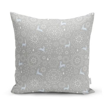 Față de pernă din material textil 43x43 cm cu model de Crăciun – Mila Home