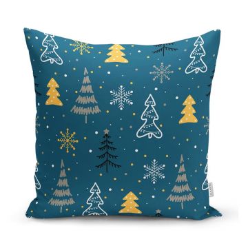 Față de pernă din material textil 43x43 cm cu model de Crăciun – Mila Home