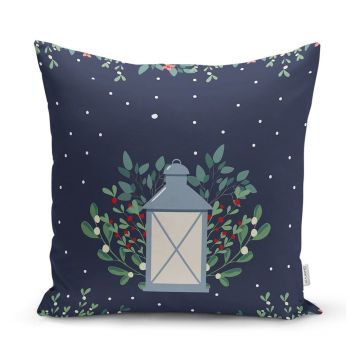 Față de pernă din material textil 43x43 cm cu model de Crăciun – Mila Home