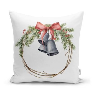Față de pernă din material textil 43x43 cm cu model de Crăciun – Mila Home