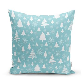 Față de pernă din material textil 43x43 cm cu model de Crăciun – Mila Home