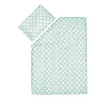 Lenjerie de pat 2 piese Ocean circles mint Fillikid