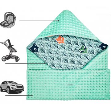 Paturica cu gluga Nichiduta pentru cosul auto Minky Forest