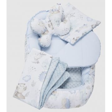 Set 5 in 1 Babynest Nichiduta Minky Blue Deer