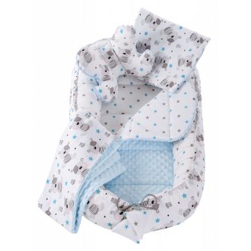 Set 5 in 1 Nichiduta Babynest Minky Teddy Blue