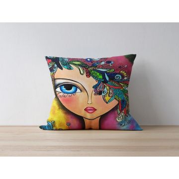 Husa de perna, a1124, 43x43 cm, Multicolor