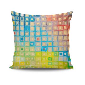 Husa de perna, NKRLNT-050, 43x43 cm, 50% bumbac / 50% poliester, Multicolor