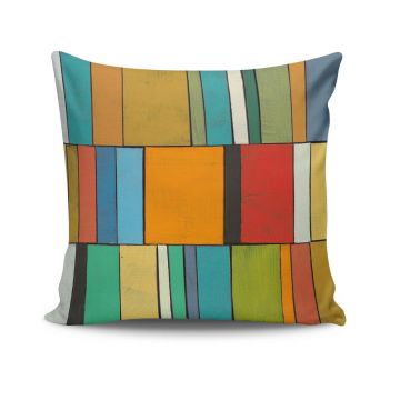 Husa de perna, NKRLNT-064, 43x43 cm, 50% bumbac / 50% poliester, Multicolor