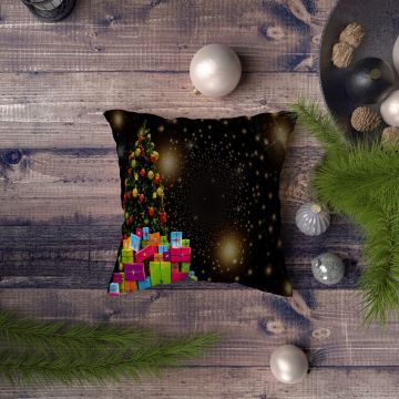 Husa de perna, NYXMAS034, 43x43 cm, 50% bumbac/50% poliester, Multicolor