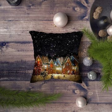 Husa de perna, NYXMAS065, 43x43 cm, 50% bumbac/50% poliester, Multicolor