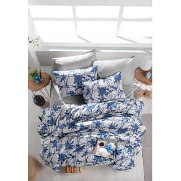 Lenjerie de pat dubla King (FR), Lily, Life Style, Bumbac Ranforce