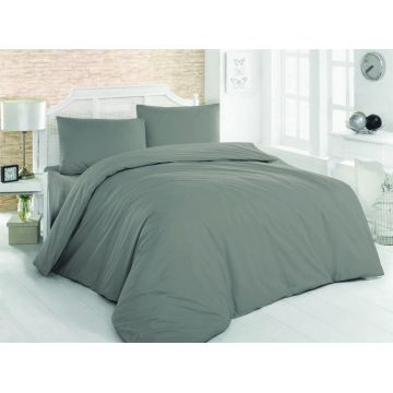 Lenjerie de pat pentru o persoana Single XL (DE), L'essentiel Maison, Dark Grey, Gri inchis