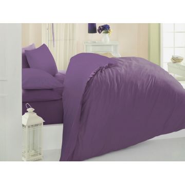 Lenjerie de pat pentru o persoana Single XL (DE), Plum, Patik, Bumbac Ranforce