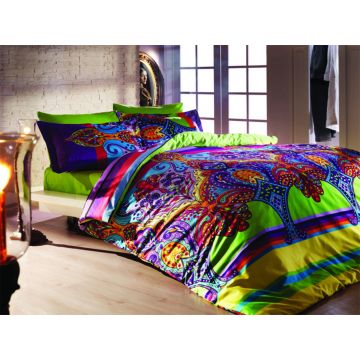 Lenjerie de pat dubla (ES), Orient, TÜRKİZ Collection Tuareg, Bumbac Ranforce