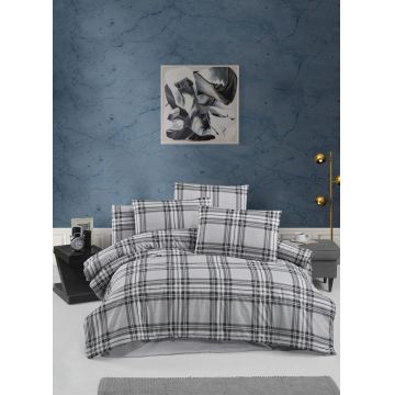 Lenjerie de pat pentru o persoana (DE), L'essentiel Maison, Linda, Gri / Gri închis Lenjerie de pat pentru o persoana (DE), L'essentiel Maison, Linda, Gri / Gri închis