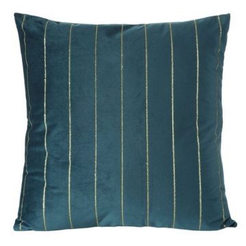 Fata perna decorativa Nite Velvet Petrol, 45 x 45 cm
