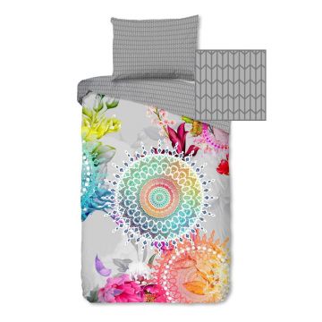 Lenjerie de pat gri din flanelă 140x200 cm – HIP