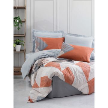 Lenjerie de pat pentru o persoana Single XXL (DE), Joseph - Blue, Cotton Box, Bumbac Ranforce