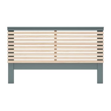 Tăblie de pat verde cenușiu/cu aspect de lemn de pin 146x100 cm Pisco – Marckeric Tăblie de pat verde cenușiu/cu aspect de lemn de pin 146x100 cm Pisco – Marckeric