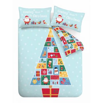 Lenjerie de pat copii pentru pat 1 persoană 135x200 cm Countdown to Christmas – Catherine Lansfield