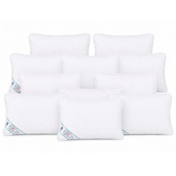 Pachet 10 Perne Medicinale Hipoalergenice SomnART 50x70cm, HypoallergenicMed, matlasate, lavabile la 95 de grade, fermitate medie spre tare