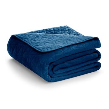 Cuvertură AmeliaHome Laila Royal, 260 x 240 cm, albastru