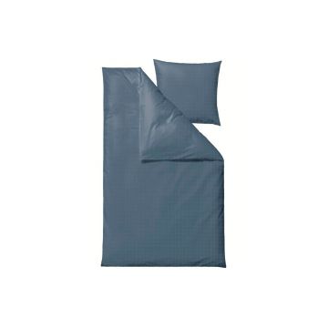 Lenjerie de pat din bumbac damasc pentru pat single Södahl Clear, 140 x 220 cm, albastru