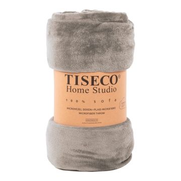 Pătură din micropluș Tiseco Home Studio, 130 x 160 cm, maro