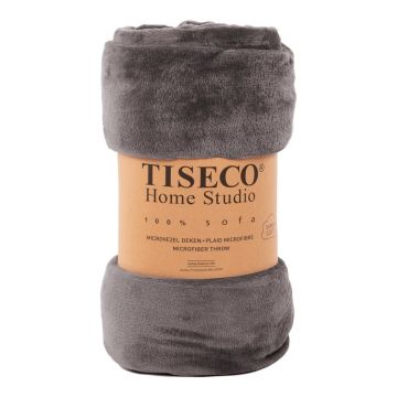 Pătură din micropluș Tiseco Home Studio, 150 x 200 cm, gri