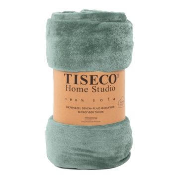 Pătură din micropluș Tiseco Home Studio, 220 x 240 cm, verde