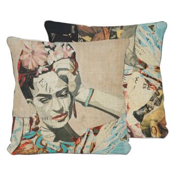 Pernă Madre Selva Frida Blue, 45 x 45 cm