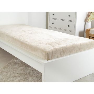 Cearceaf bej din micropluș 90x200 cm Exclusive – B.E.S.