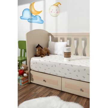Cearceaf cu elastic pentru copii, Sleepy, DC Home, Bumbac