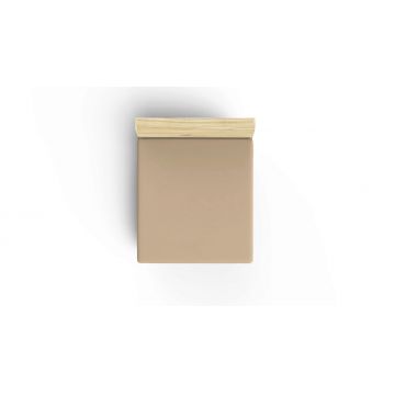 Cearceaf cu elastic pentru o persoana (IT) (ES), Beige, Patik, Bumbac