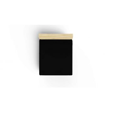Cearceaf cu elastic pentru o persoana (IT) (ES), Black, Patik, Bumbac