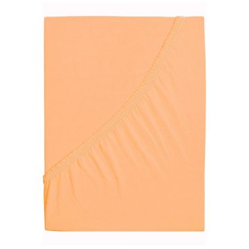 Cearceaf în culoarea somonului cu elastic 200x220 cm – B.E.S.